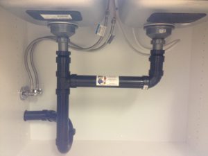 Sink installation ABS pipe